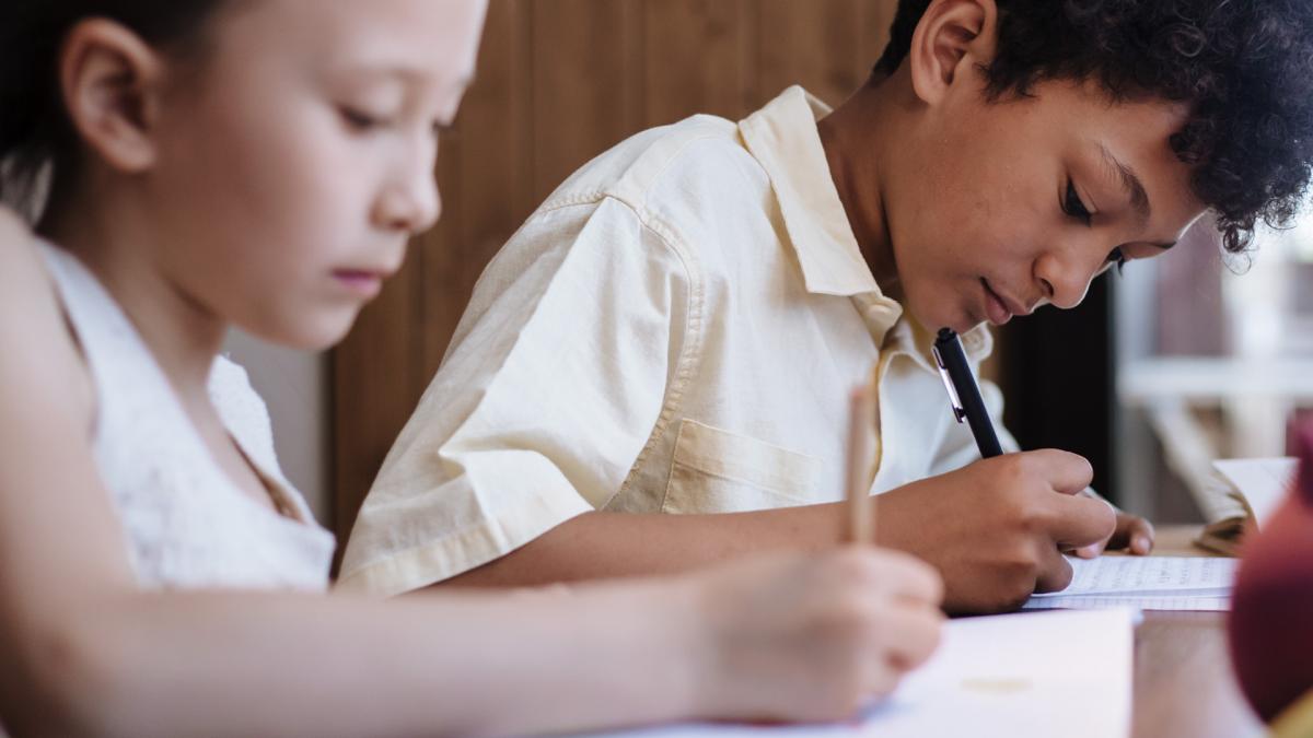 Foto van kinderen in klas