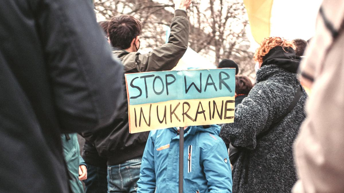 Foto van protesterende mensen