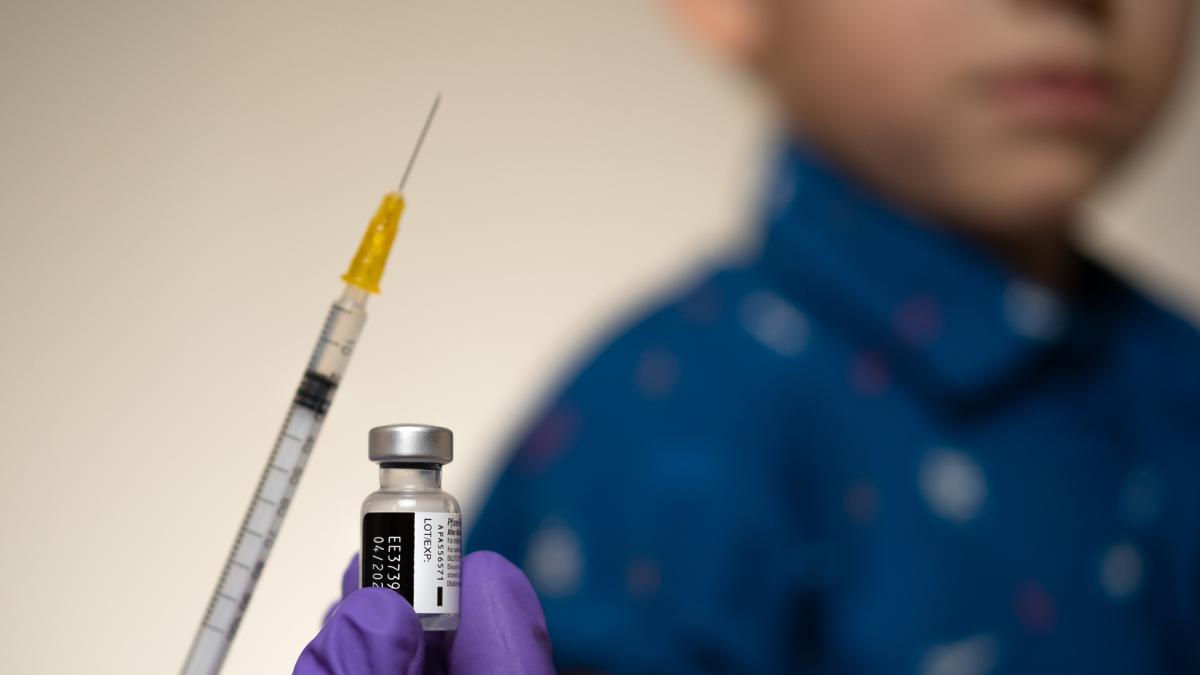 Foto van vaccinatie kind