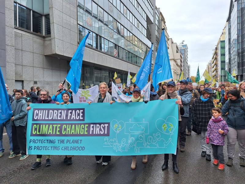 Klimaatmars 2025: Children face climat change first