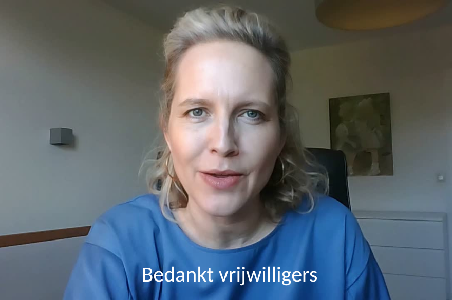 Bedankt vrijwilligers
