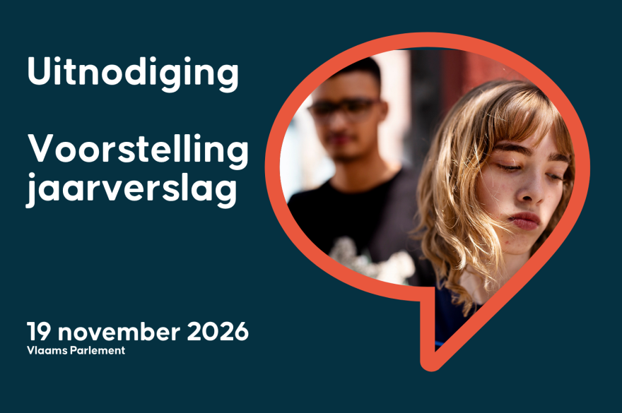 Uitnodiging Voorstelling jaarverslag, 19 november 2026, Vlaams Parlement