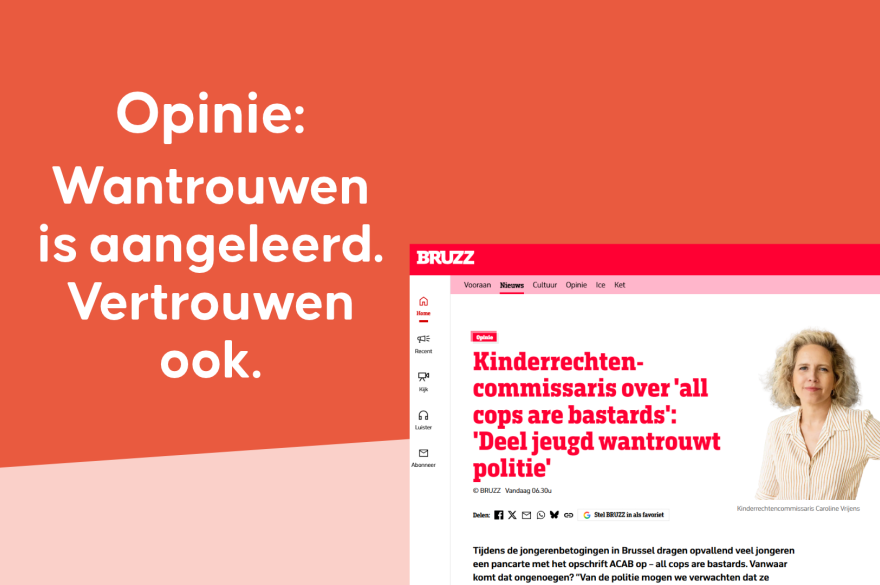 Opinie: Wantrouwen is aangeleerd. Vertrouwen ook.
